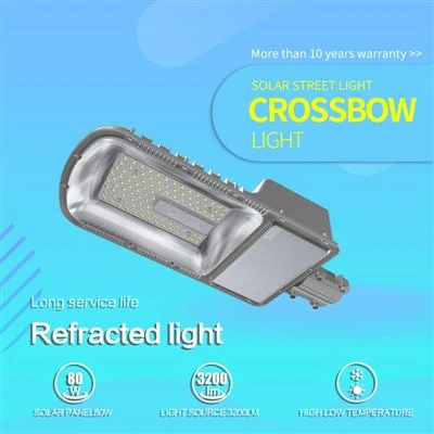 תאורת רחוב חיצונית עמידה למים אלומיניום Ip65 120Watt Led Solar Street Light