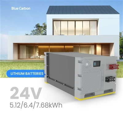 כחול פחמן 24V 150AH Lithium LifePO4 חבילת סוללה