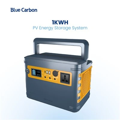 גנרטור נייד פחמן כחול 1kWh LiFePO₄ סוללה בנק כוח סולארי 2025 המחיר הטוב ביותר